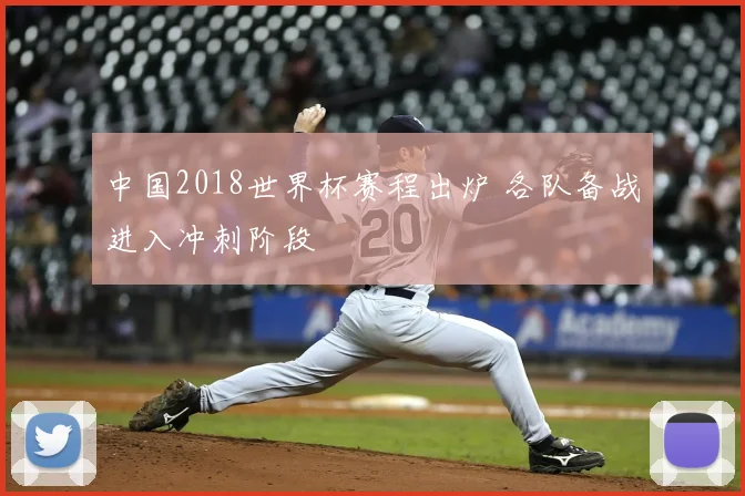 中国2018世界杯赛程出炉 各队备战进入冲刺阶段
